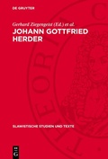Cover: Johann Gottfried Herder - De Gruyter