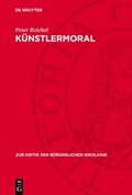 Cover: K&uuml;nstlermoral - De Gruyter
