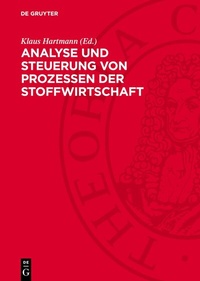 Abbildung von: Analyse und Steuerung von Prozessen der Stoffwirtschaft - De Gruyter