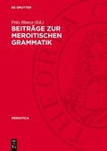 Cover: Beitr&auml;ge zur meroitischen Grammatik - De Gruyter