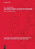 Cover: Wahrscheinlichkeitstheorie - De Gruyter