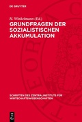 Cover: Grundfragen der sozialistischen Akkumulation - De Gruyter