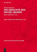 Cover: Einleitung. Gedichte Nr. 1-147 - De Gruyter