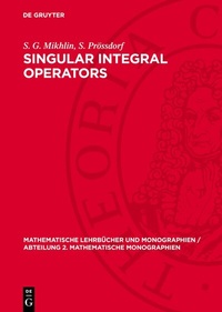 Enlarge image Cover: Singular Integral Operators - De Gruyter