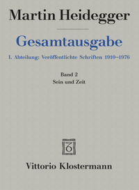 Abbildung von: Sein und Zeit (1927) - Vittorio Klostermann Verlag