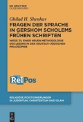 Cover: Fragen der Sprache in Gershom Scholems fr&uuml;hen Schriften - De Gruyter