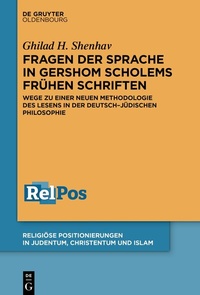 Abbildung von: Fragen der Sprache in Gershom Scholems frühen Schriften - De Gruyter
