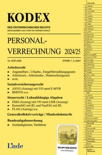 Abbildung von: KODEX Personalverrechnung 2024/25 - Linde