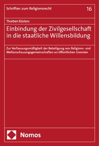 Abbildung von: Einbindung der Zivilgesellschaft in die staatliche Willensbildung - Nomos