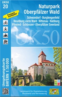 Abbildung von: UK50-20 Naturpark Oberpfälzer Wald - Landesamt für Digitalisierung, Breitband und Vermessung, Bayern
