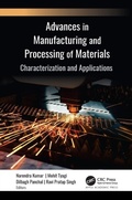 Cover: Advances in Manufacturing and Processing of Materials - Apple Academic Press Inc.