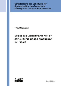 Abbildung von: Economic viability and risk of agricultural biogas production in Russia - Shaker