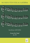 Cover: Paul Richter - Sonate f&uuml;r Orgel op. 36 - Schiller Verlag