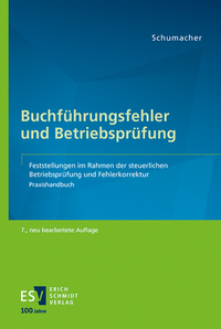 Abbildung von: Buchführungsfehler und Betriebsprüfung - Erich Schmidt Verlag