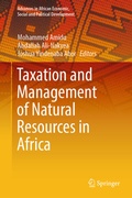 Cover: Taxation and Management of Natural Resources in Africa - Springer
