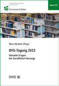 Cover: BVG-Tagung 2023 - Dike Verlag Z&uuml;rich