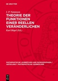 Cover: Theorie der Funktionen einer reellen Ver&auml;nderlichen - De Gruyter