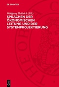 Cover: Sprachen der &ouml;konomischen Leitung und der Systemprojektierung - De Gruyter
