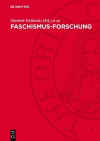 Abbildung von: Faschismus-Forschung - De Gruyter