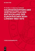 Cover: Haupikennziffern der wirtschaftlichen Entwicklung der europ&auml;ischen RGW-L&auml;nder 1960-1975 - De Gruyter