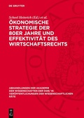 Cover: &Ouml;konomische Strategie der 80er Jahre und Effektivit&auml;t des Wirtschaftsrechts - De Gruyter