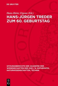 Abbildung von: Hans-Jürgen Treder zum 60. Geburtstag - De Gruyter