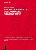 Cover: Verallgemeinerte vollkommene Folgenr&auml;ume - De Gruyter
