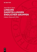 Cover: Lineare Darstellungen endlicher Gruppen - De Gruyter