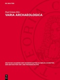 Cover: Varia Archaeologica - De Gruyter