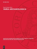 Cover: Varia Archaeologica - De Gruyter