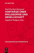 Cover: Vortr&auml;ge &uuml;ber Philosophie und Gesellschaft - De Gruyter