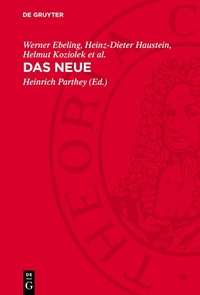 Enlarge image Cover: Das Neue - De Gruyter