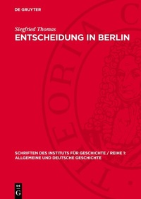 Enlarge image Cover: Entscheidung in Berlin - De Gruyter