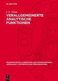 Cover: Verallgemeinerte analytische Funktionen - De Gruyter