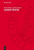 Cover: Logik-Texte - De Gruyter