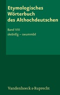 Cover: Etymologisches W&ouml;rterbuch des Althochdeutschen, Band 8 - Vandenhoeck & Ruprecht