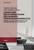 Cover: Linien der Rechtsprechung des Bundesverfassungsgerichts - De Gruyter