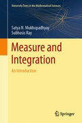 Cover: Measure and Integration - Springer