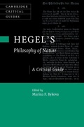 Cover: Hegel's Philosophy of Nature - Cambridge University Press