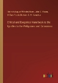 Cover: Critical and Exegetical Hand-book to the Epistles to the Philippians and Colossians - Outlook Verlag
