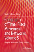 Cover: Geography of Time, Place, Movement and Networks, Volume 5 - Springer