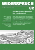 Cover: Widerspruch 82 - Rotpunktverlag