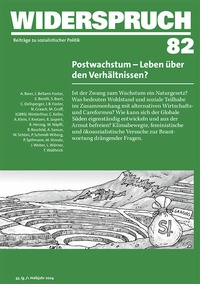 Enlarge image Cover: Widerspruch 82 - Rotpunktverlag