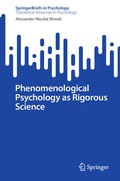 Bild: Phenomenological Psychology as Rigorous Science - Springer