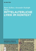 Cover: Mittelalterliche Lyrik im Kontext - De Gruyter