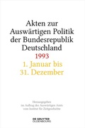 Bild: Akten zur Auswärtigen Politik der Bundesrepublik Deutschland 1993 - De Gruyter Oldenbourg