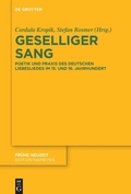 Cover: Geselliger Sang - De Gruyter