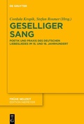 Cover: Geselliger Sang - De Gruyter