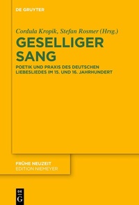 Abbildung von: Geselliger Sang - De Gruyter