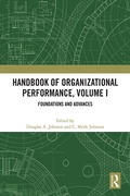Cover: Handbook of Organizational Performance, Volume I - Routledge